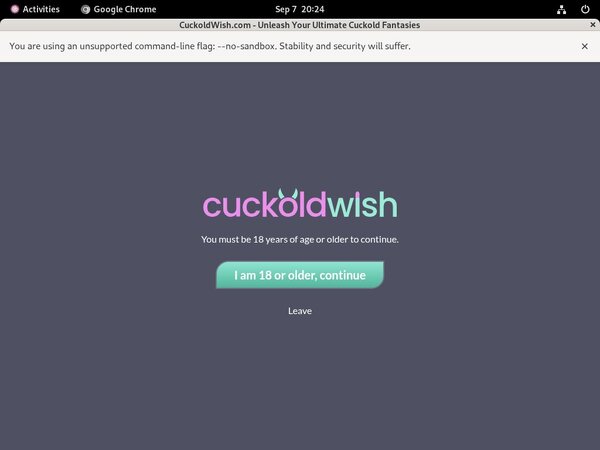 Cuckoldwish.com Save 50% On 30Day Pass