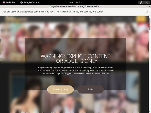 Log In Oldje 3Some