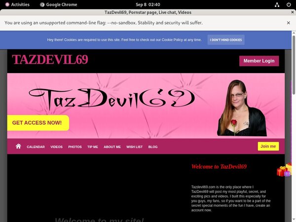 TazDevil69 Xxx Password