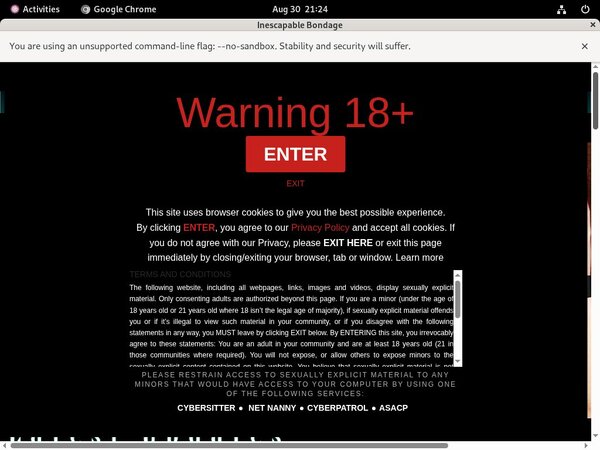 Inescapable Bondage Members Password