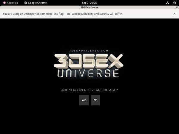 3D SexU Niverse With Pay Pal