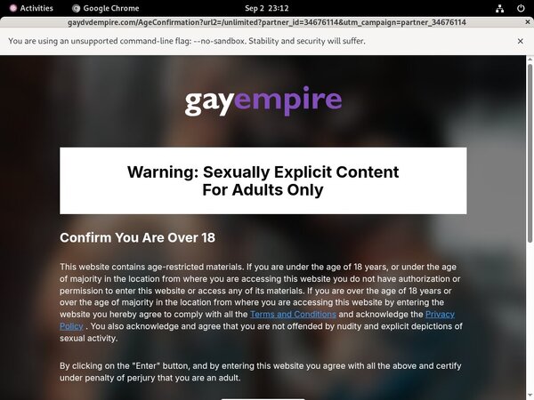 Access To Gay Empire Unlimited