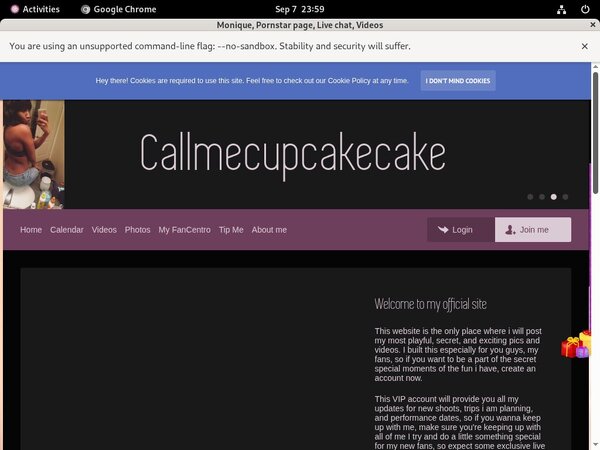 Callmecupcakeyan.modelcentro.com Working Passwords