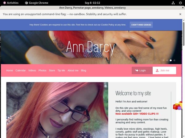 Free Ann Darcy User And Pass