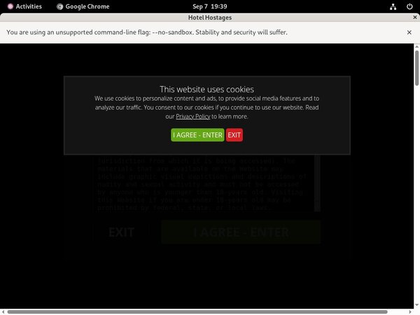 Hotel Hostages Member Sign Up