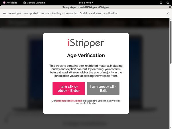 Istripper.com Sign In