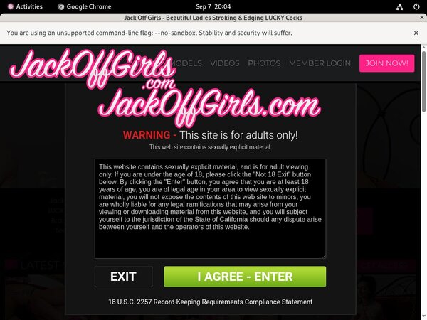 Jack Off Girls Website