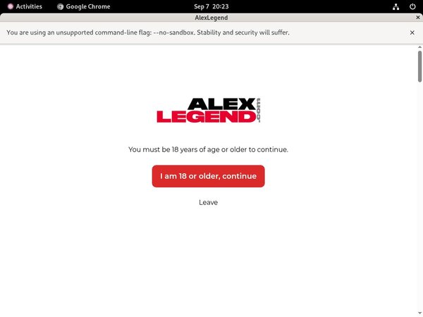 Legendalex Sign Up