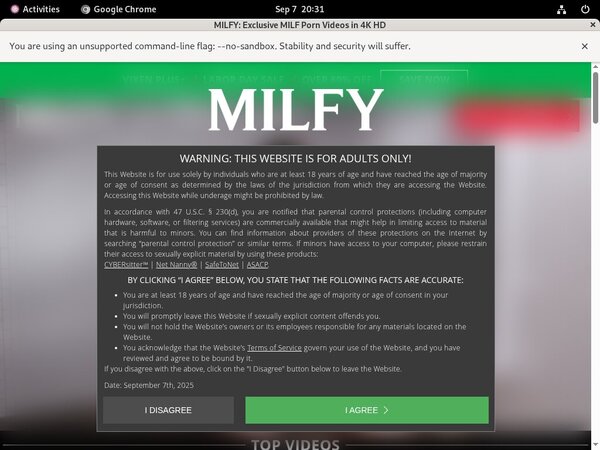 Milfy Limited Promotion