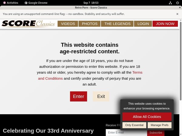 Score Classics Lifetime Membership