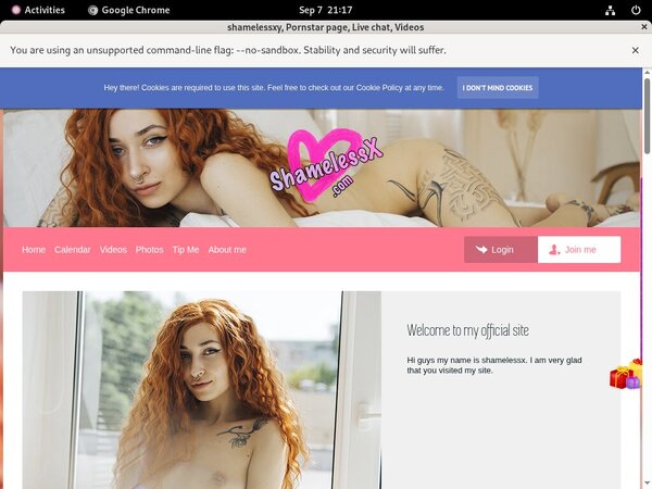 Sign Up For Shamelessxy