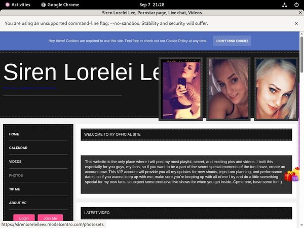 Sirenloreleileex.modelcentro.com Pricing