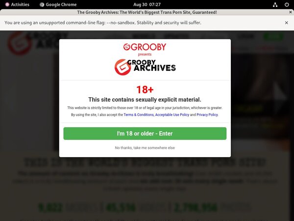 The Grooby Archives Log In