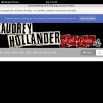 Theaudreyhollander Account New