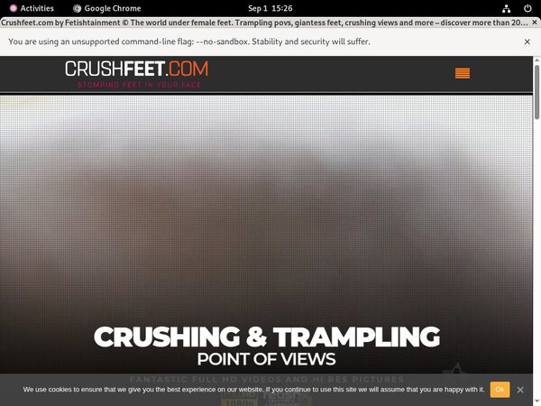 Trial Crushfeet.com Account