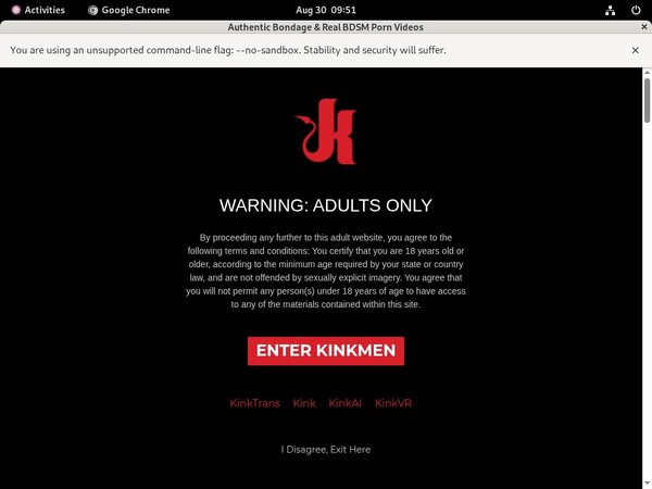 Valid Kinkmen.com Passwords