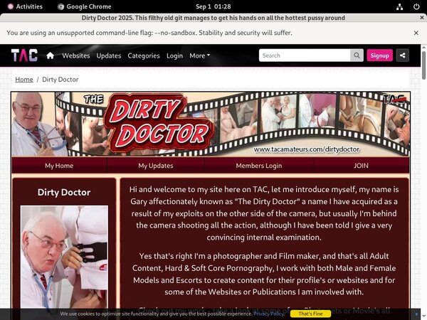 Dirty Doctor Discount Sign Up