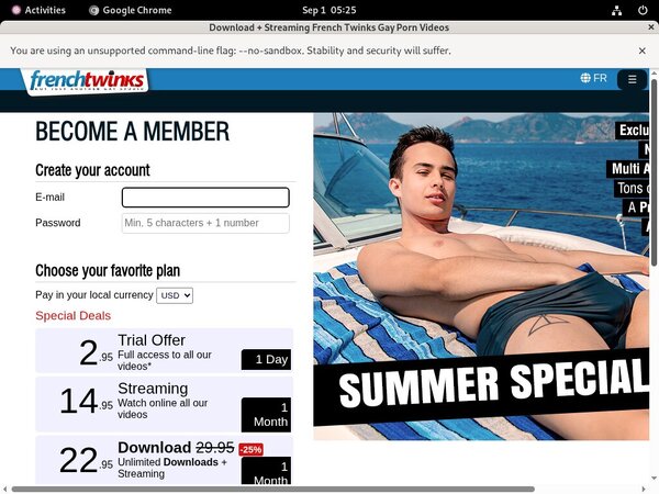 Login To French-twinks.com Free