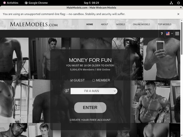 Models Male Promo Code
