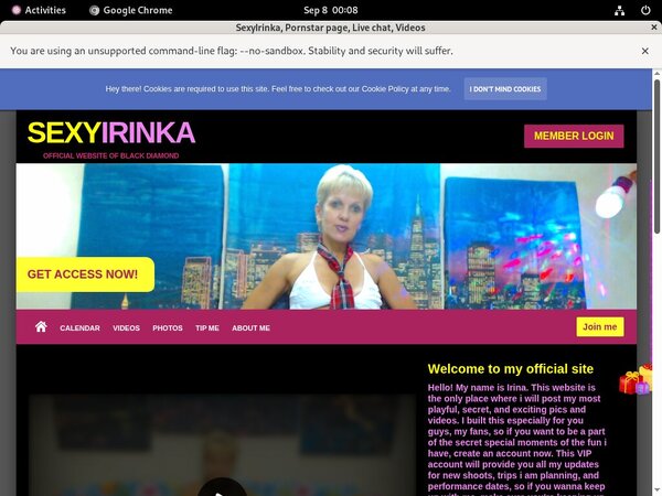 Sexyirinka.modelcentro.com Free Trial Pass