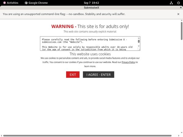 Free X Submissive Logins