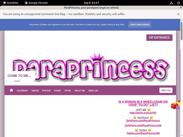 ParaPrincess Username Password ParaPrincess Username Password
