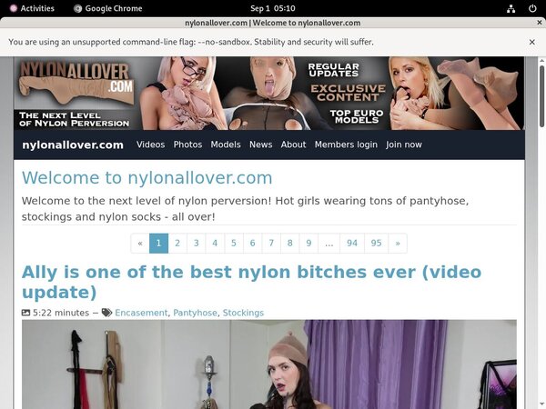 Nylon All Over $1 Porn Trial