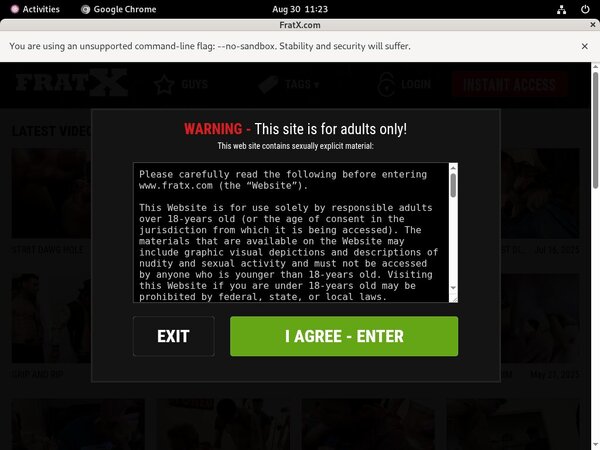Fraternityx.com Allow Paypal