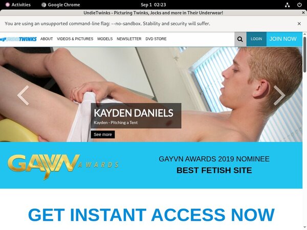 Undie Twinks Login